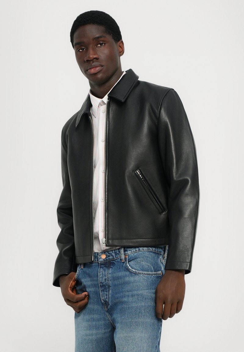Won Hundred DUTTON JACKET - Leather jacket - black - Zalando co uk