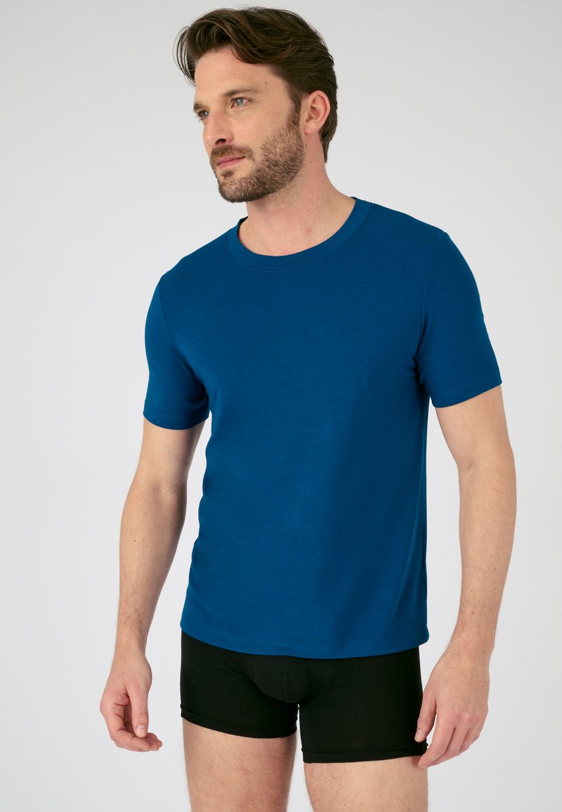 Damart T-shirt basic blauw