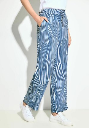 WIDE LEG - Stoffhose - blau