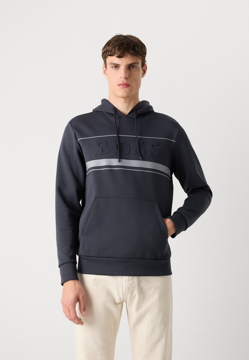 Pull à Capuche Hugo Boss Homme – Taille XL – Bleu Avec Logo – Coton 100% – Occasion Très Bon état