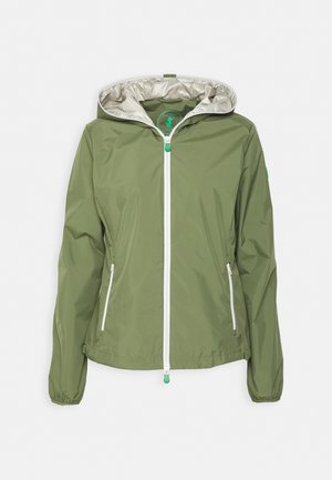 STELLA - Waterproof jacket - cactus green/ grey