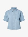 Denim PCSMIDI - Πουκαμίσα με κουμπιά - light blue denim