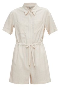 comma casual identity OVERALL AUS LEINENMIX - Jumpsuit - woven pinstripe sa