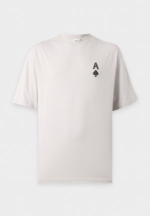 YOURTURN, UNISEX REGULAR FIT - Μπλουζάκι με στάμπα - oatmeal