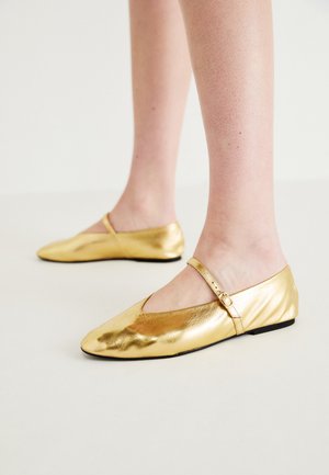 Ballerina med reim - gold