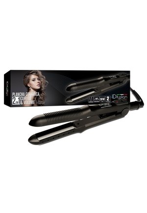 Italian Design, ELECTRICAL ITEMS HAIR STRAIGHTENER VOLUME CURVED CERAMIC - Plancha de pelo - black