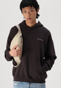 Abercrombie & Fitch Micro-Logo Popover Hoodie - Sweatshirt - after dark