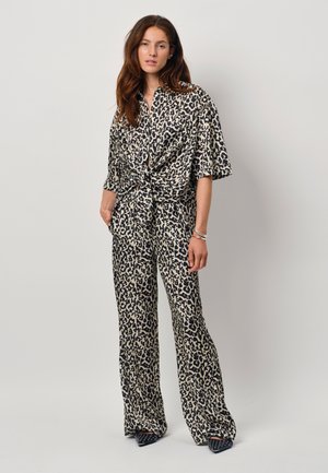 TEO LEOPARD PRINTED WIDE  - Broek - multi colour