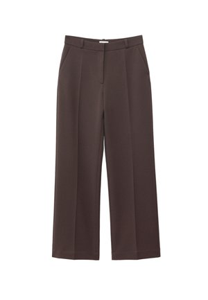 & OTHER STORIES, & OTHER STORIES TAILORED PRESS CREASE TROUSERS - Pantalon classique - dark brown