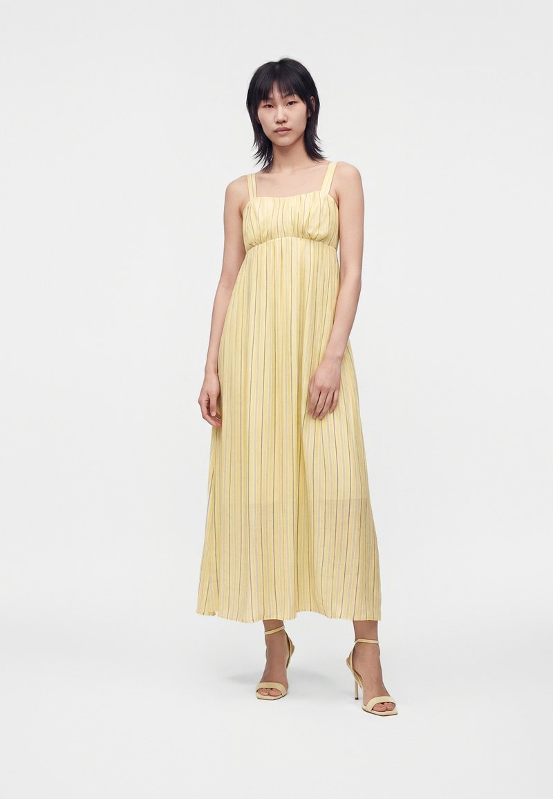 Abercrombie & Fitch RUCHED FLOWY STRIPE - Maxi dress