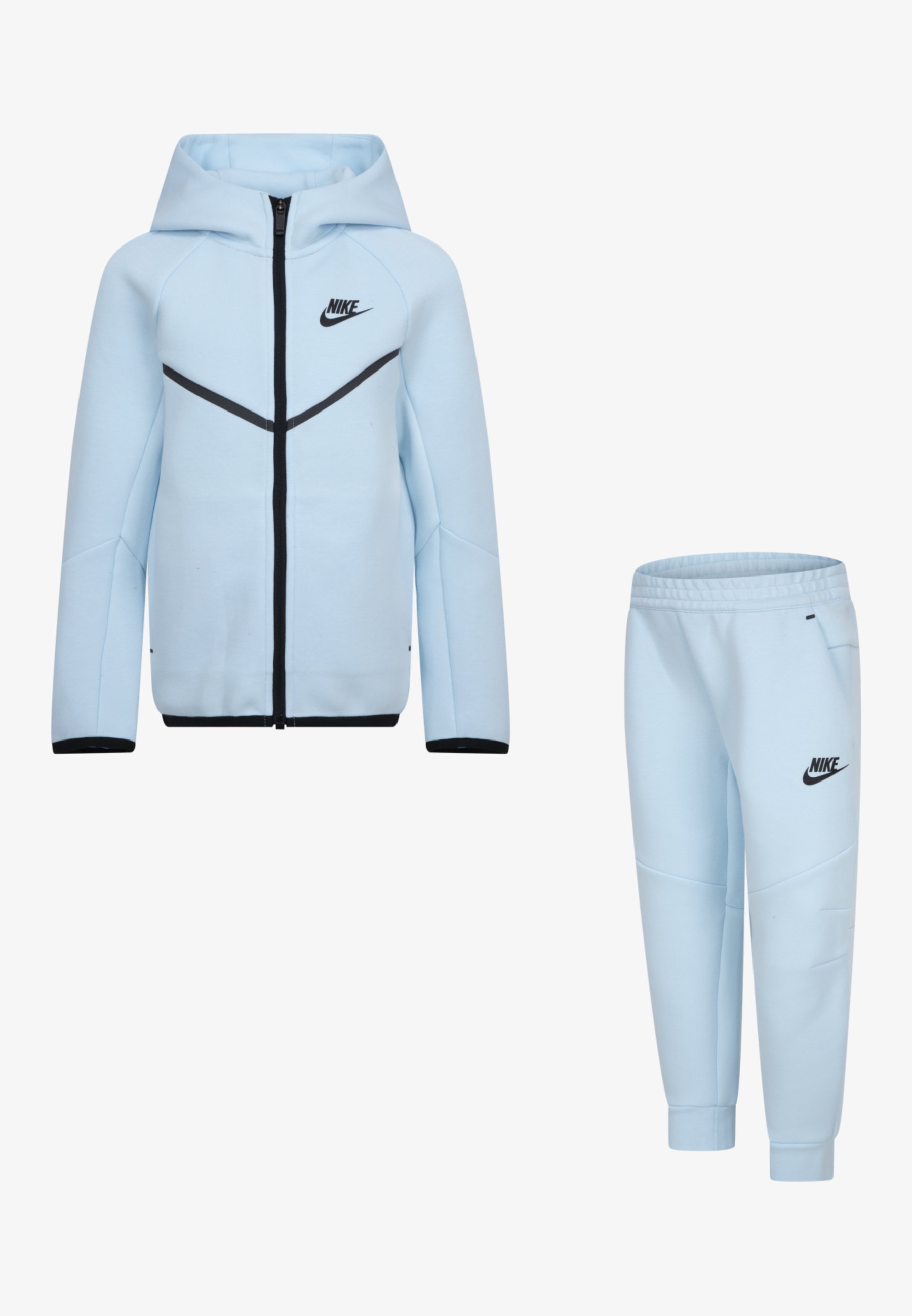 Sweatpants Tracksuit Damen Babyblau Sweatpants Velour Jogginganzug