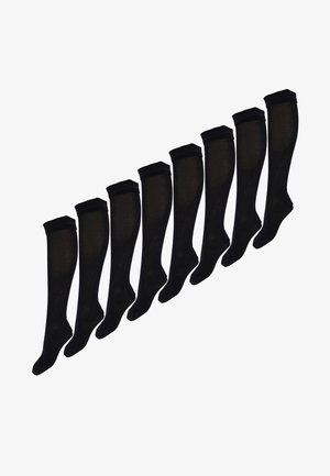 8-PACK BAMBUS - Calcetines hasta la rodilla - schwarz