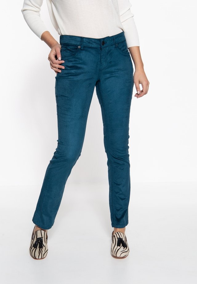 SLIM FIT - Broek - petrol