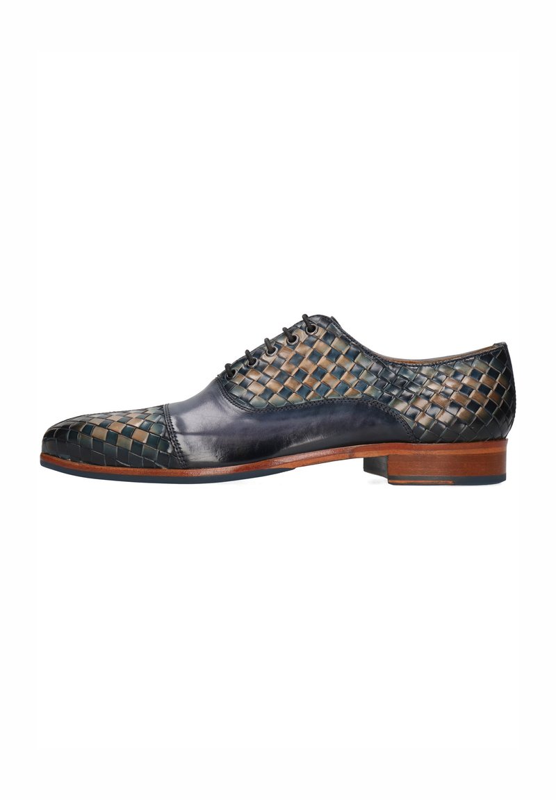 Chaussures Oxford Homme Melvin & Hamilton 'Lewis 3' - Cuir De Veau Tannage Végétal - Semelle Cuir Et Gomme - Bout Pointu