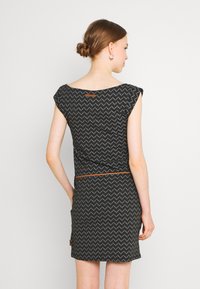 Ragwear TAG ZIG ZAG - Etuikleid - black