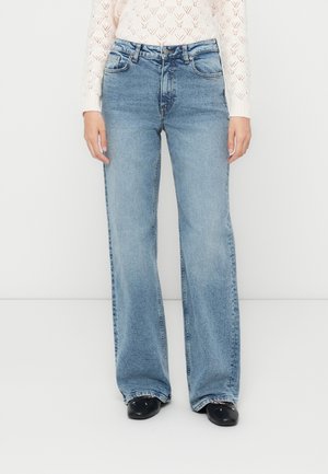 ONLJUICY - Wide leg - medium blue denim