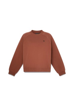 Timberland, CRAFTED CREW SWEATSHIRT. - Sweater - medium brown
