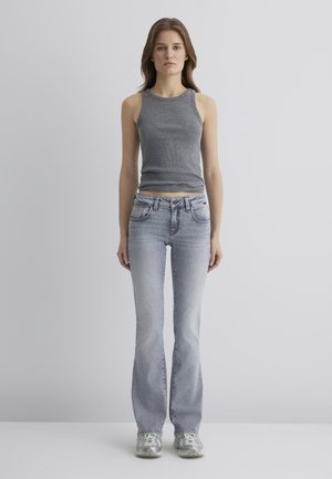 BELLA MID-RISE - Bootcut jeans - grey brushed str