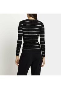 River Island Strickpullover - black