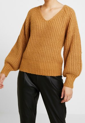 Vero Moda Maglione - mottled light brown