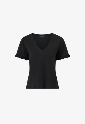 Ellos Collection, OBERTEIL MIT VOLANTÄRMEL. - T-shirt basic - black