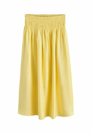 Laura Ashley, REGULAR FIT - SHIRRED MAXI SKIRT . - Maxi skirt - yellow