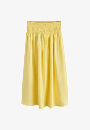 Laura Ashley, REGULAR FIT - SHIRRED MAXI SKIRT . - Maxi skirt - yellow