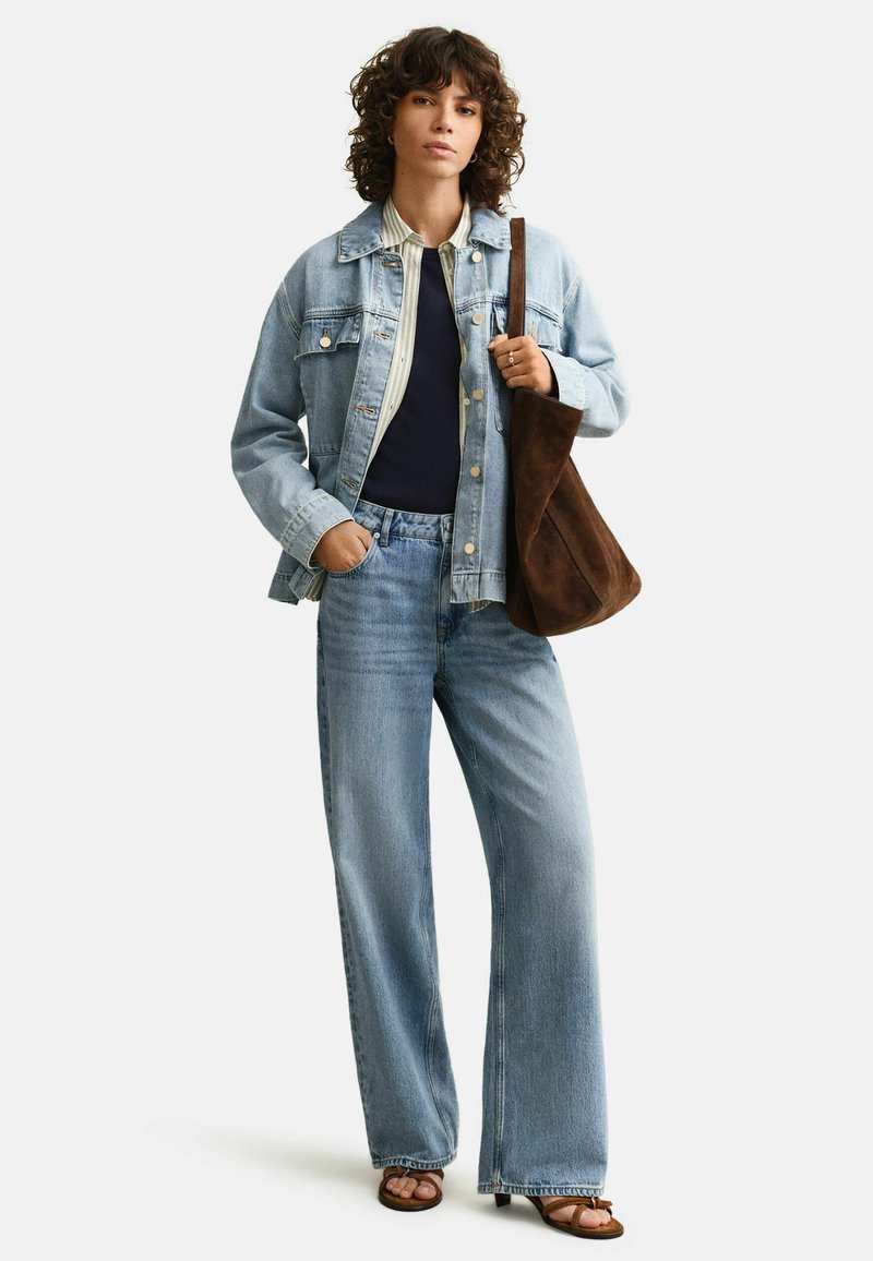 GANT Džínová bunda - light blue worn in