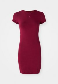 CONTOUR MINI DRESS - Vestido de tubo - magenta jewel
