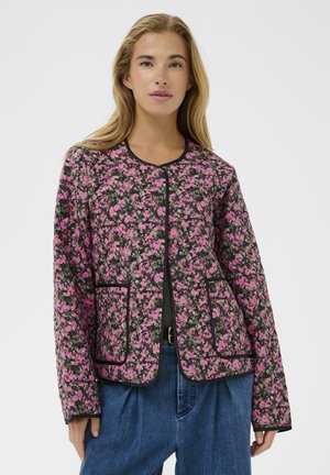 NURIA - Veste mi-saison - pink/black graphic flower