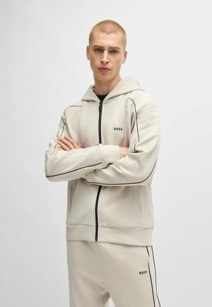 BOSS SAGGY - Sweat zippé - light beige one