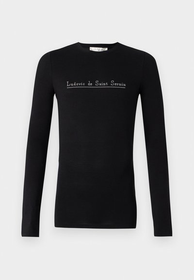 Ludovic de Saint Sernin SIMPLE LONG SLEEVES STUD LOGO UNISEX - Langarmshirt - black