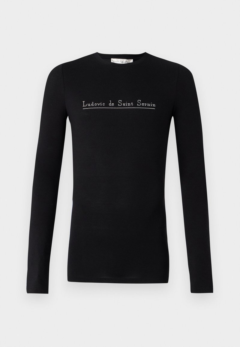 Ludovic de Saint Sernin SIMPLE LONG SLEEVES STUD LOGO UNISEX - Camiseta de manga larga - black