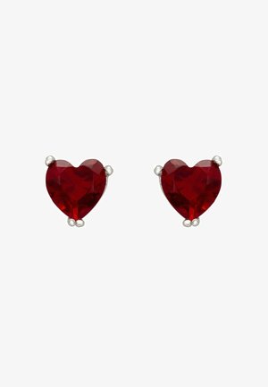 Latelita ASSCHER CUT HEART STUD - Fülbevalók - red