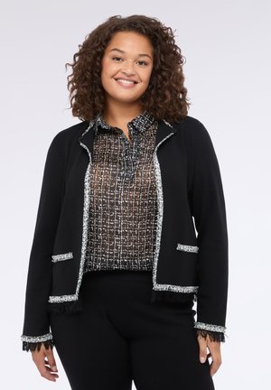 CON FRANGE - Vest - nero