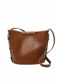 Sac Bandoulière Fossil Carlie Mini Satchel - Cuir Natural Brown - Neuf Avec Étiquettes