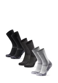 Danish Endurance HIKING 3-PACK - Calcetines de deporte - black/light grey/dark grey
