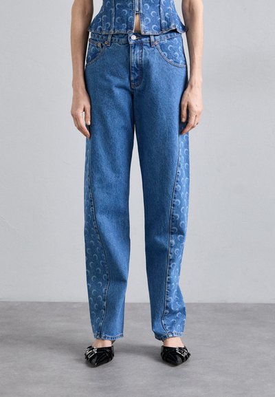 MARINE SERRE MOON LASER CURVED - Jeans baggy - light blue