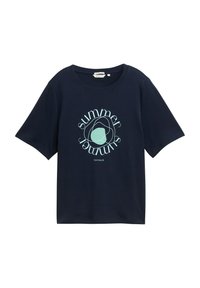 CREW NECK - Majica kratkih rukava s printom - sky captain blue
