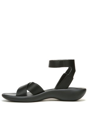 Sandals - black smooth synthetic