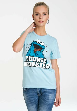 LOGOSHIRT KRÜMELMONSTER - Print T-shirt - hellblau