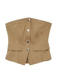 Calliope FASCIA CON BOTTONI - Top - beige medio