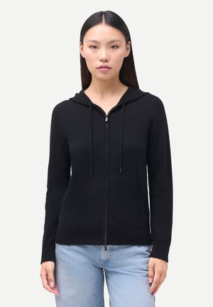 MIT SMILEY-TASCHE - Sweatjacke - black