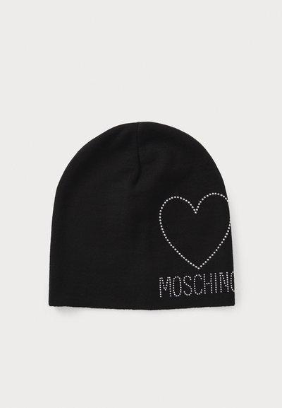 MOSCHINO HEART BEANIE - Čiapka - black