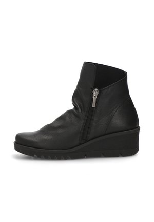 Botines de cuña - black