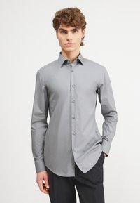 HUGO JENNO - Vapaa-ajan kauluspaita - medium grey