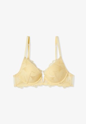 Etam, PRELUDE - Push-up BH - light yellow