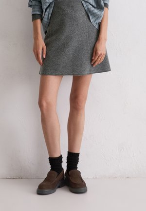 Jupe trapèze - rocky grey melange