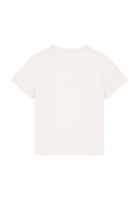 Witte kortiemouwen T-shirt van katoen met een ronde hals en een eenvoudig, onopgemaakt ontwerp. Gladde textuur, geen zichtbare patronen.