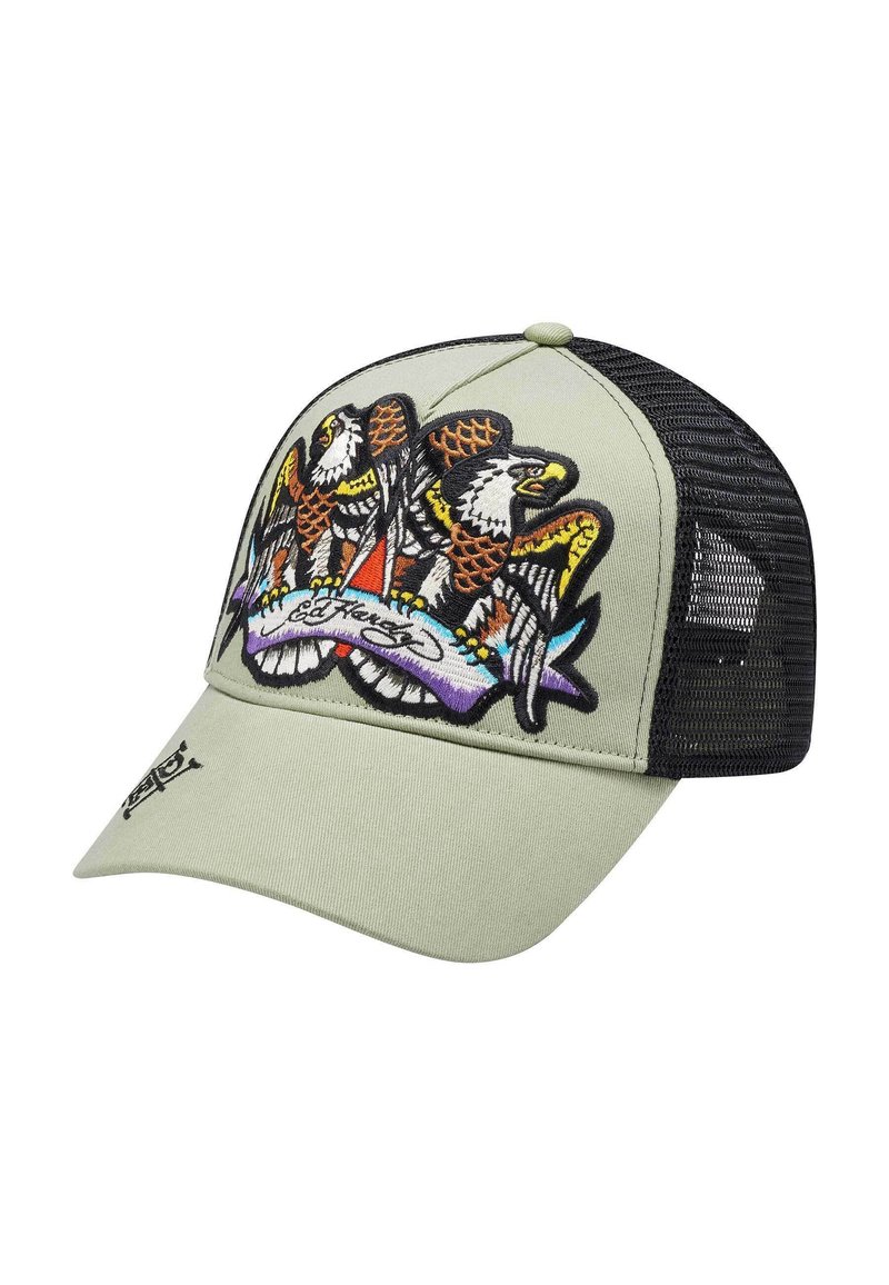 Ed Hardy EAGLE CRYSTAL ROCK FRONT  UNISEX - Casquette - green black